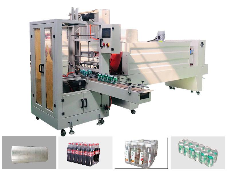 Automatic Cuff Sealing Cutting Machine Glass Water Paper Box Cover Film Heat Shrink Packaging Machine Food Packaging Machines