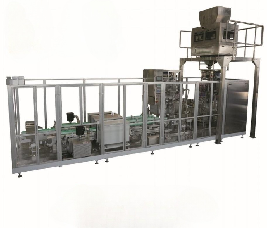 MYD-500N fully automatic hexahedron vacuum packaging unit